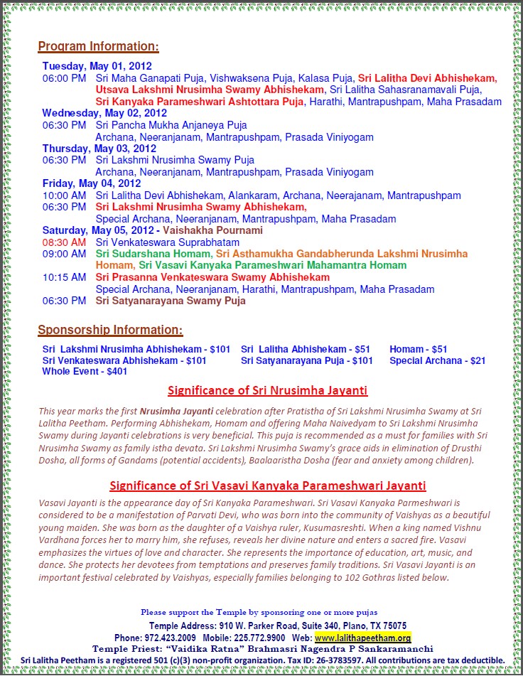 Program Details